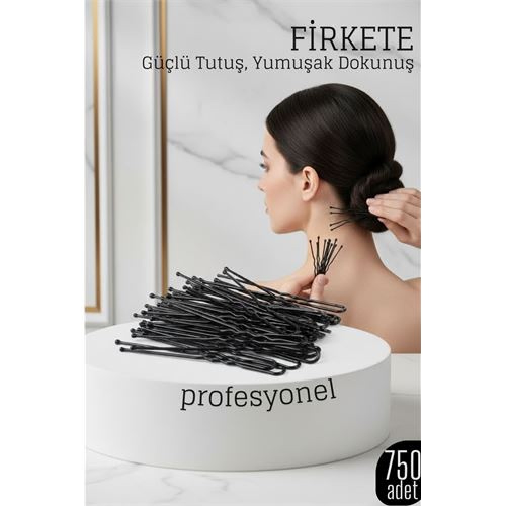 750’li Siyah Saç Firketesi Profesyonel Saç Şekillendirme İçin