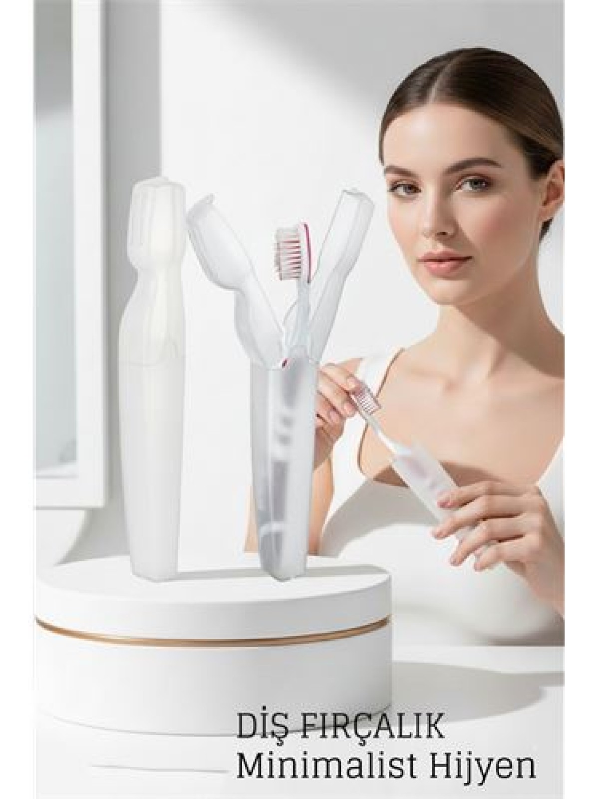 Kapaklı Diş Fırçası Kutusu Kapaklı Diş Fırçalık – Hijyenik ve Şık Banyo Düzeni