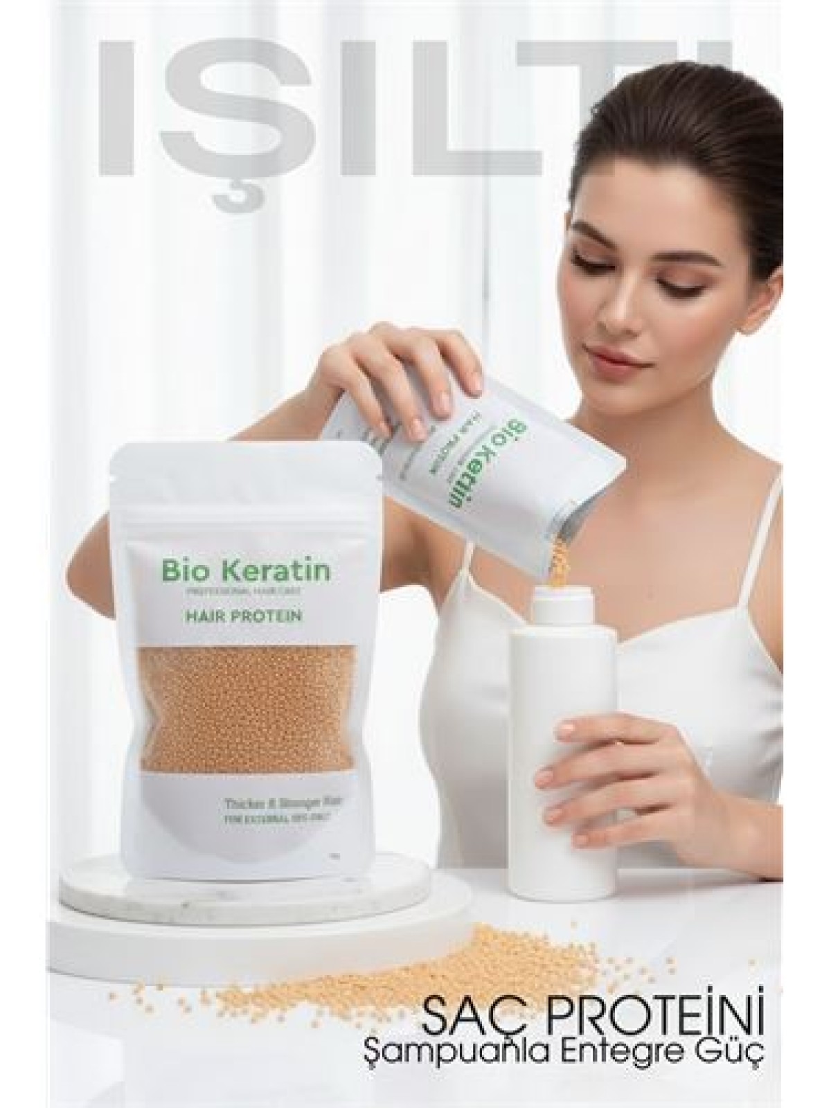 Saç Bakım Proteini Yıpranmış Saçlar İçin 50g Hair Protein