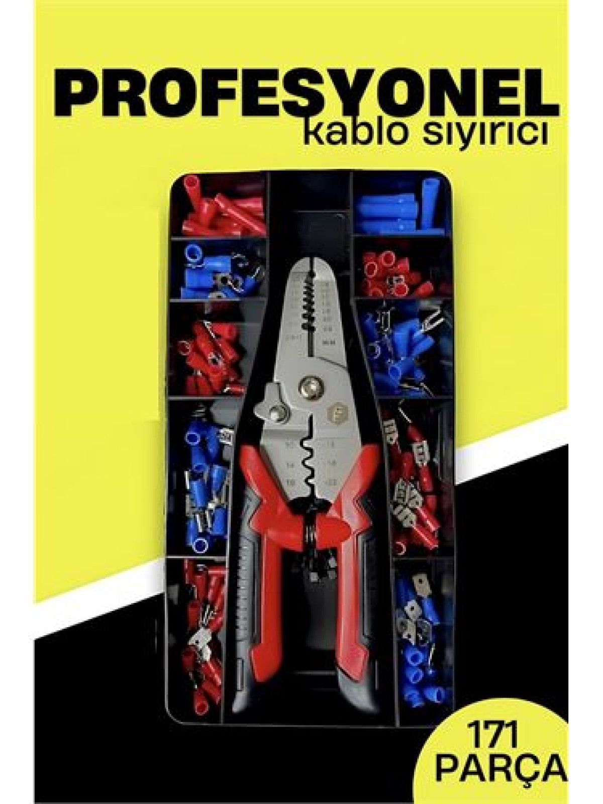 Otomatik Kablo Sıyırıcı ve Krimp Pensesi – AWG 10-22, Elektrikçi Seti
