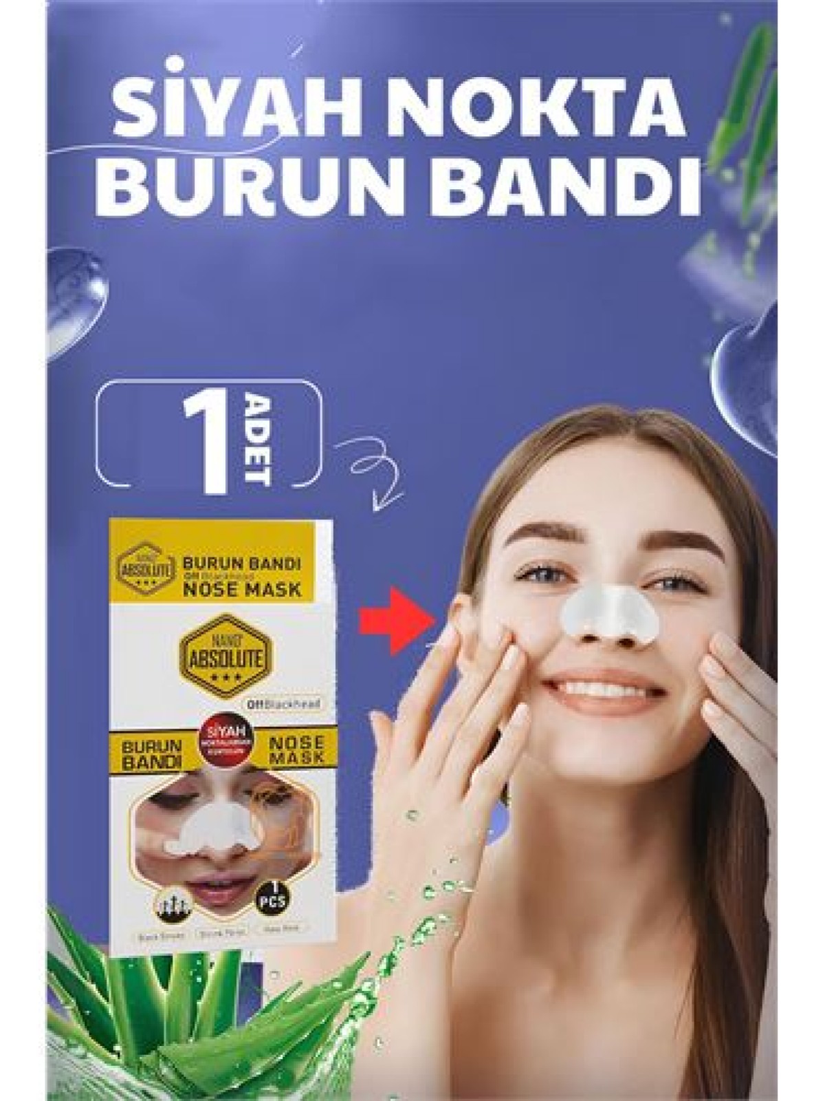 Absolute Burun Siyah Nokta Bandı 1 ADET