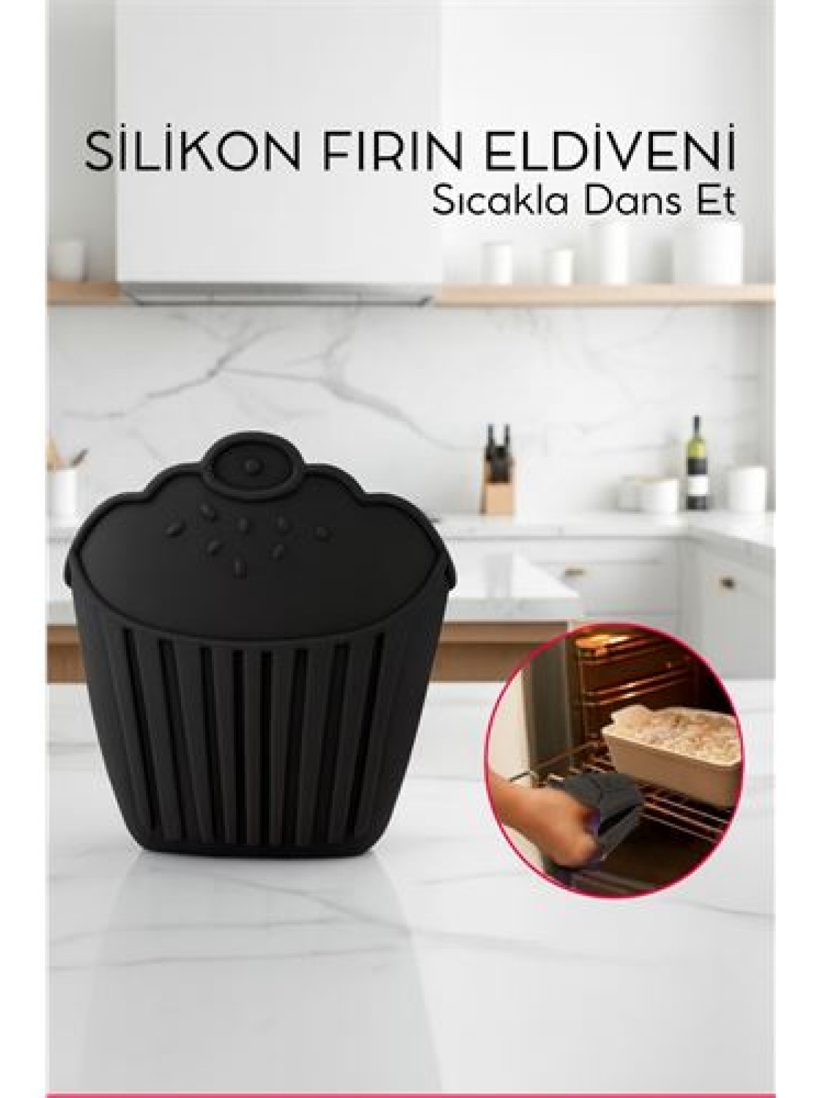 Isıya Dayanıklı Silikon Fırın Eldiveni – Profesyonel Mutfak Koruması