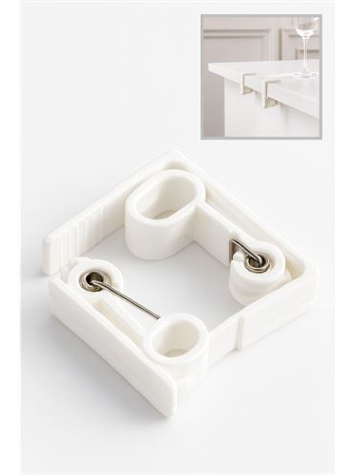 Masa Örtüsü Mandalı Kavisli Plastik 2'li Yaylı Klips