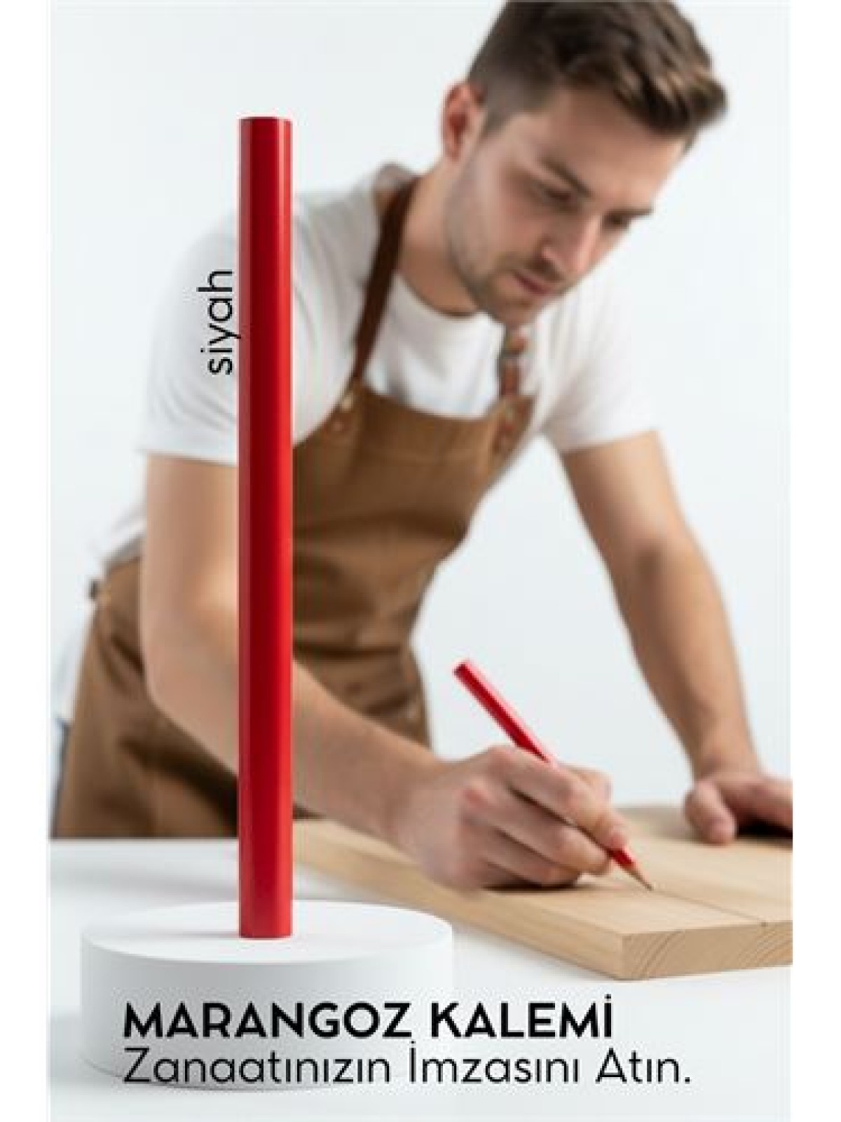 SİYAH Marangoz Kalemi - Ahşap İşleme Kalemi - Ahşap İşleme İşaretleme Araçları