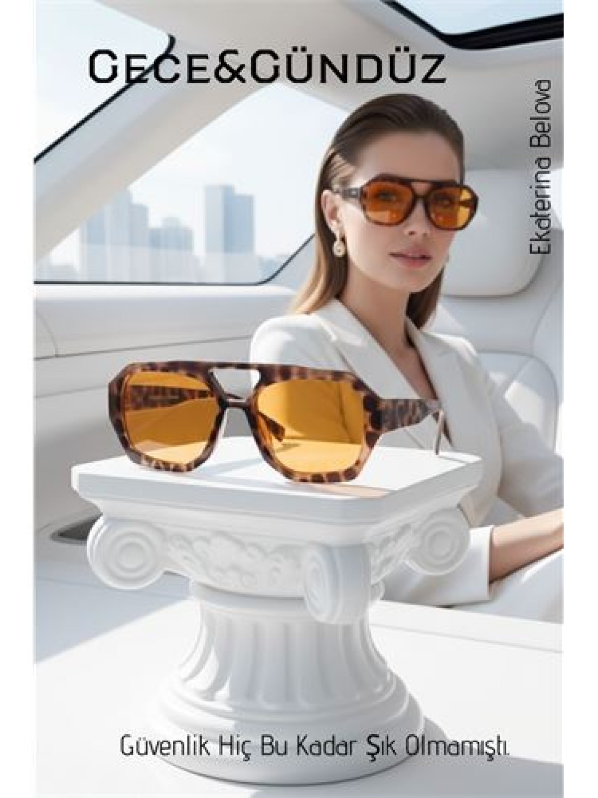 Premium Gece ve Gündüz Görüş Kadın Sürüş Gözlüğü - Anti-Refle Lüks Tasarım