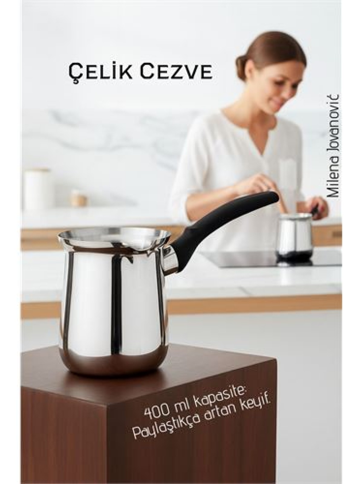 Çelik Cezve 400 ml - Süt ve Kahve Cezvesi
