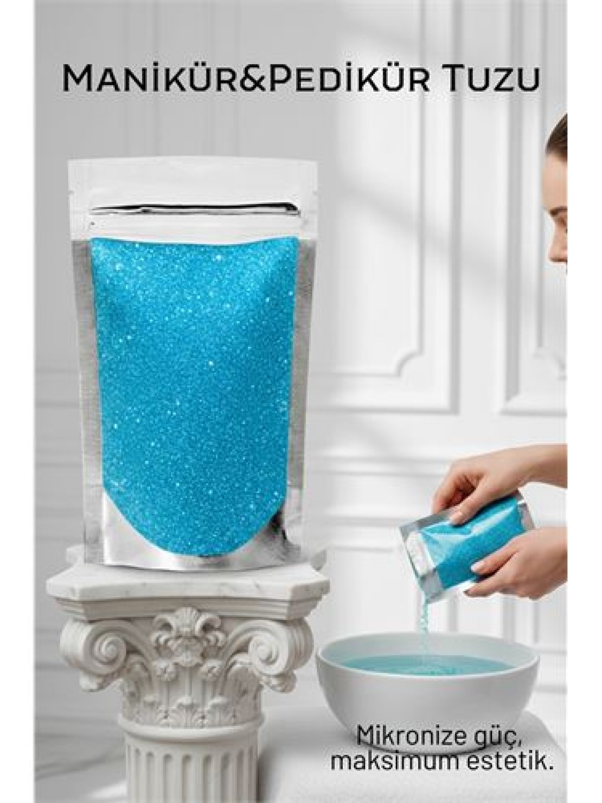 Premium Manikür & Pedikür Tuzu - 400g Yoğun Mineralli El ve Ayak Bakım Granülü Tuzu