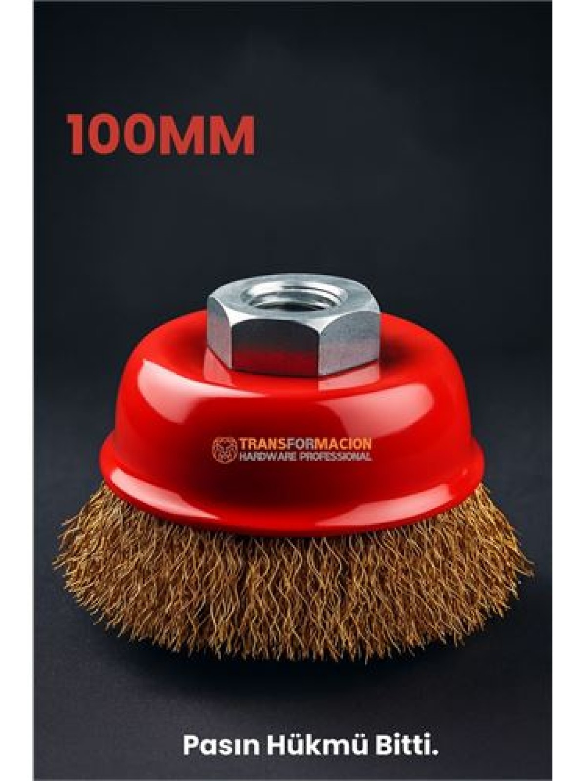 M14 Uyumlu Çanak Tel Fırça 100 mm Profesyonel Pas Sökücü Yüzey Temizleme Diski