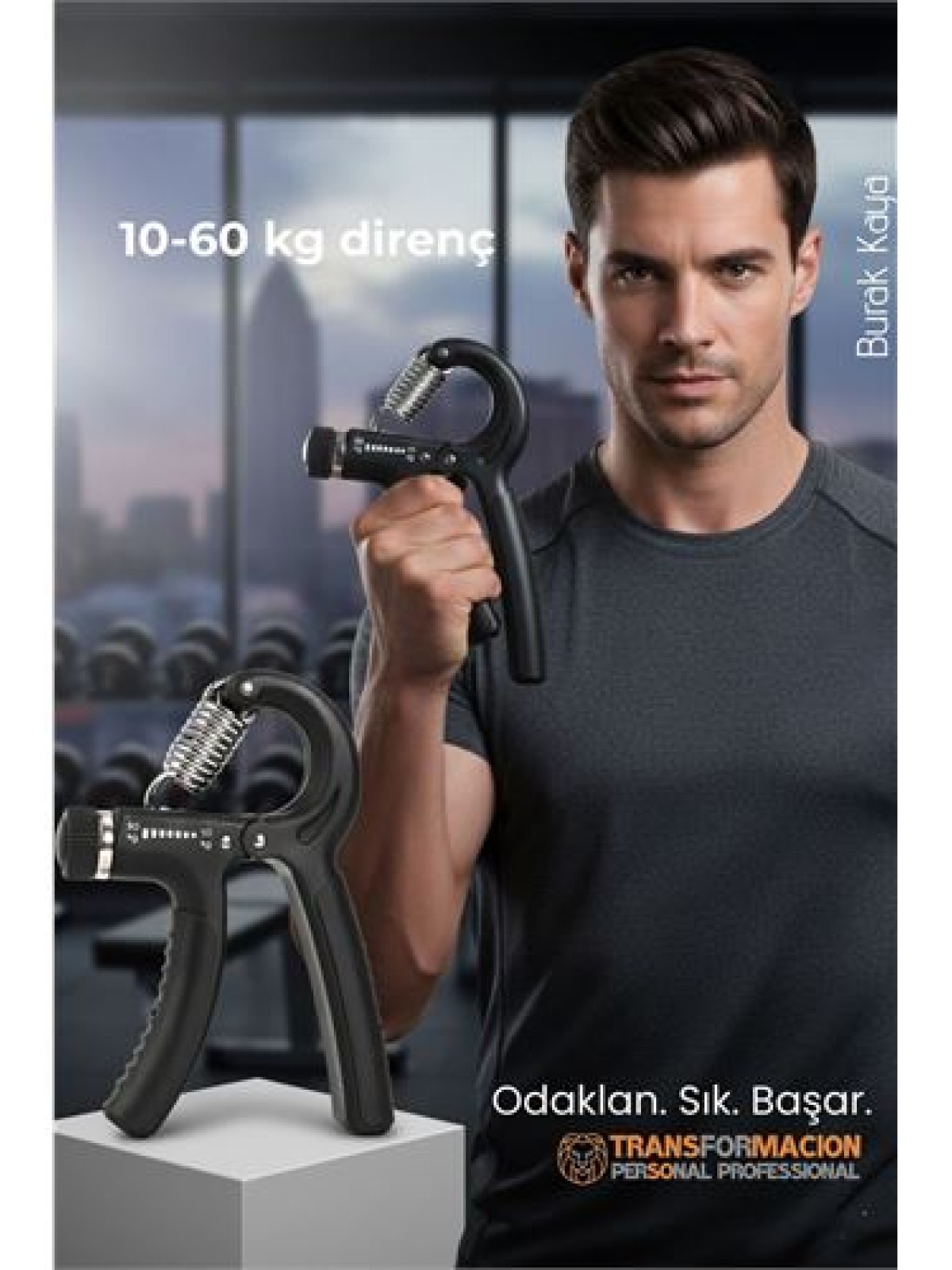 ProGrip Ayarlanabilir Profesyonel El Yayı 10-60 Kg | Paslanmaz Çelik Bilek Güçlendirici