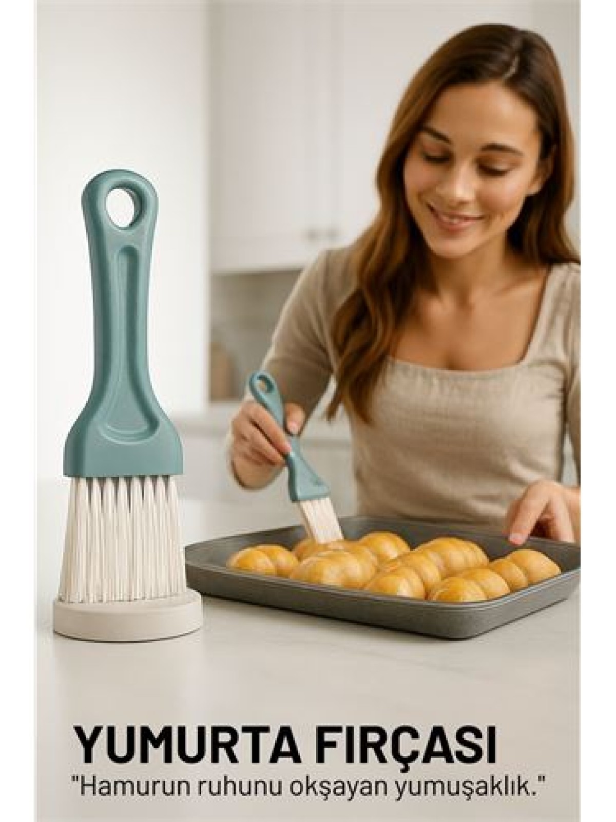 Yumurta Fırçası 14 CM Mutfak Yağlama Sos Sürme Fırçası Pasta Hamur Fırçası