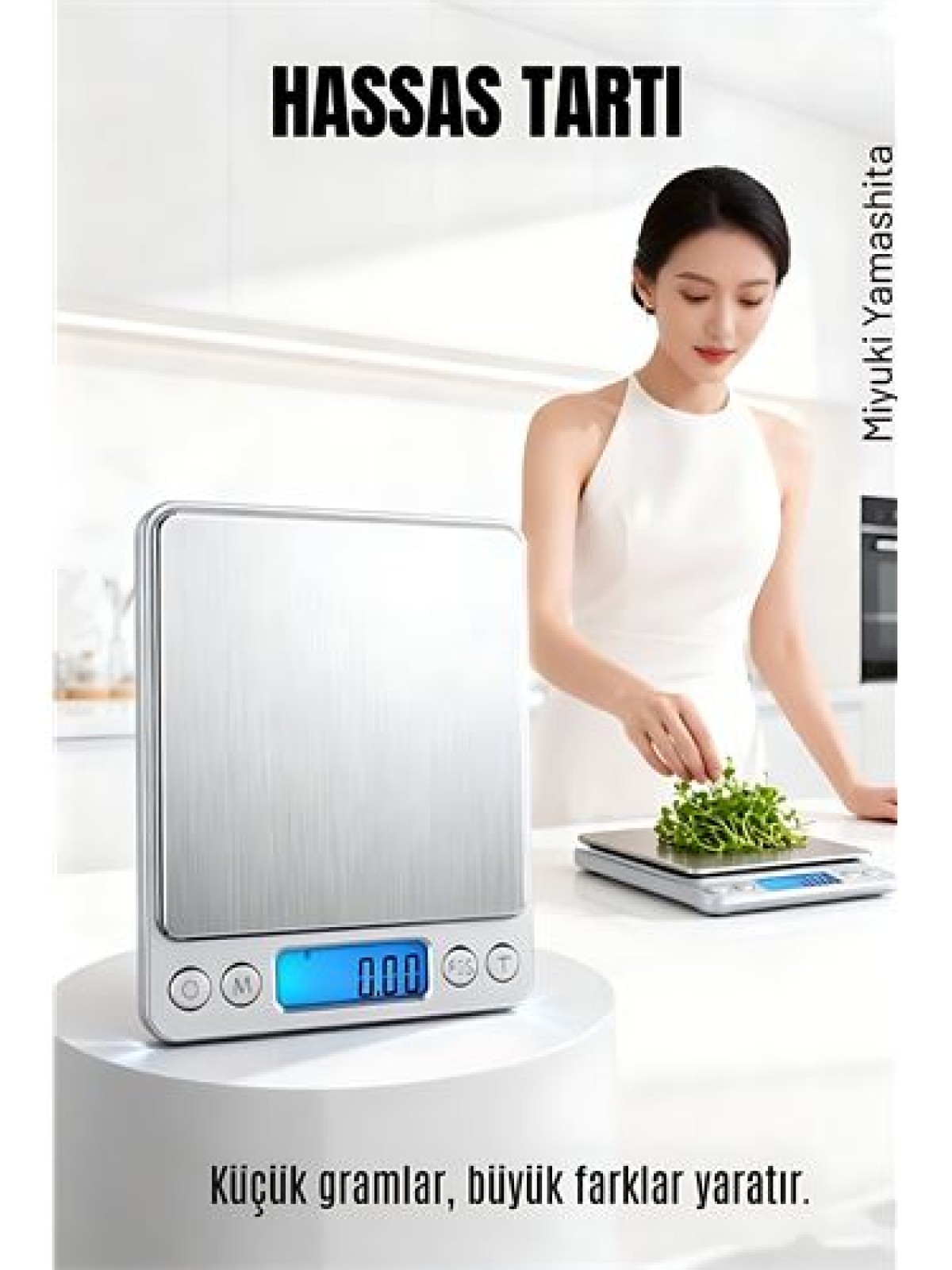 Hassas Terazi 0.01g - 500g Dijital Mutfak ve Kuyumcu Tartısı -  Diyet Tartısı Çelik Yüzey