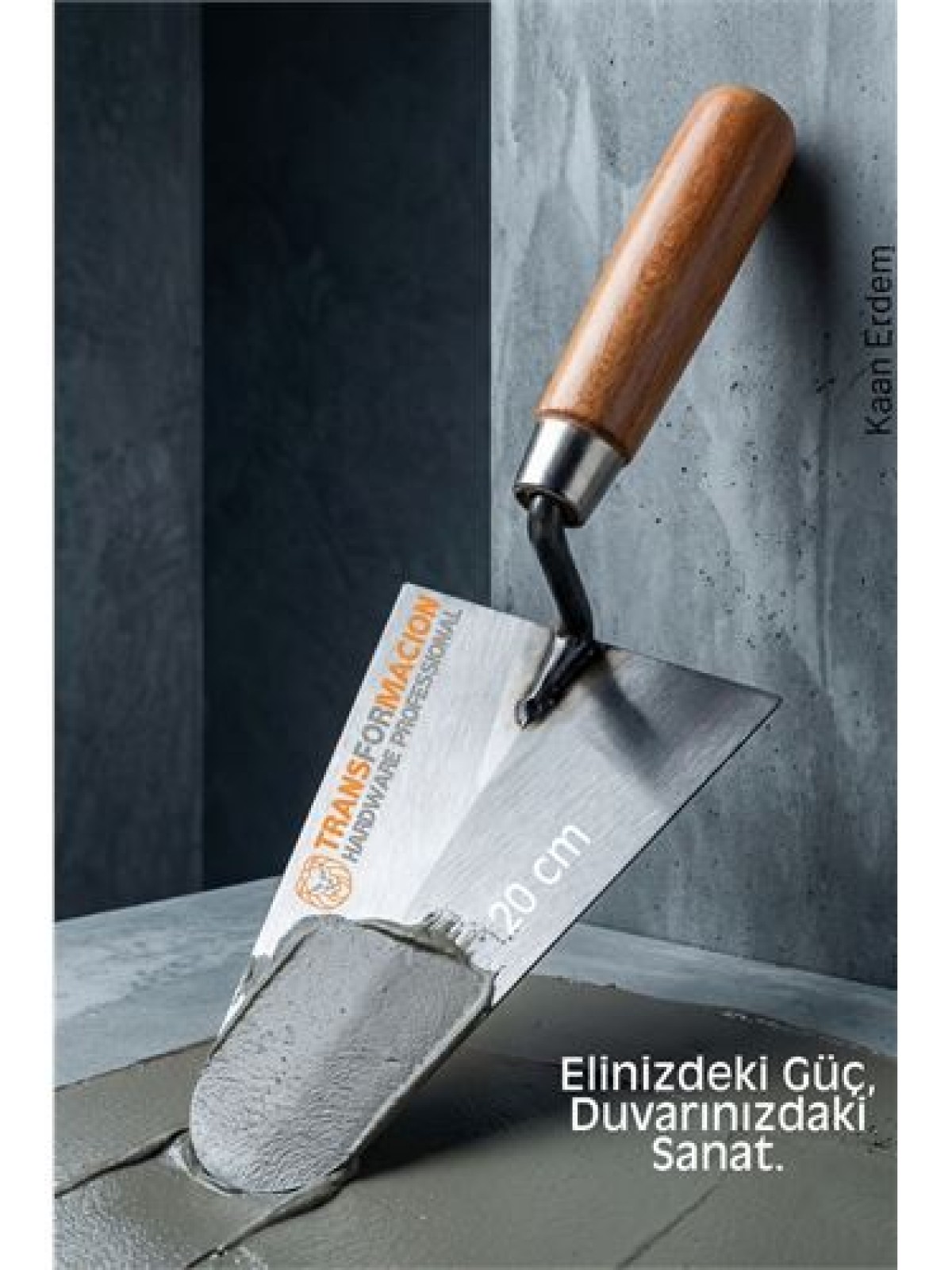 Çelik Sıvacı Malası 20 cm - Ultra Dayanıklı Ergonomik Saplı Premium Mala