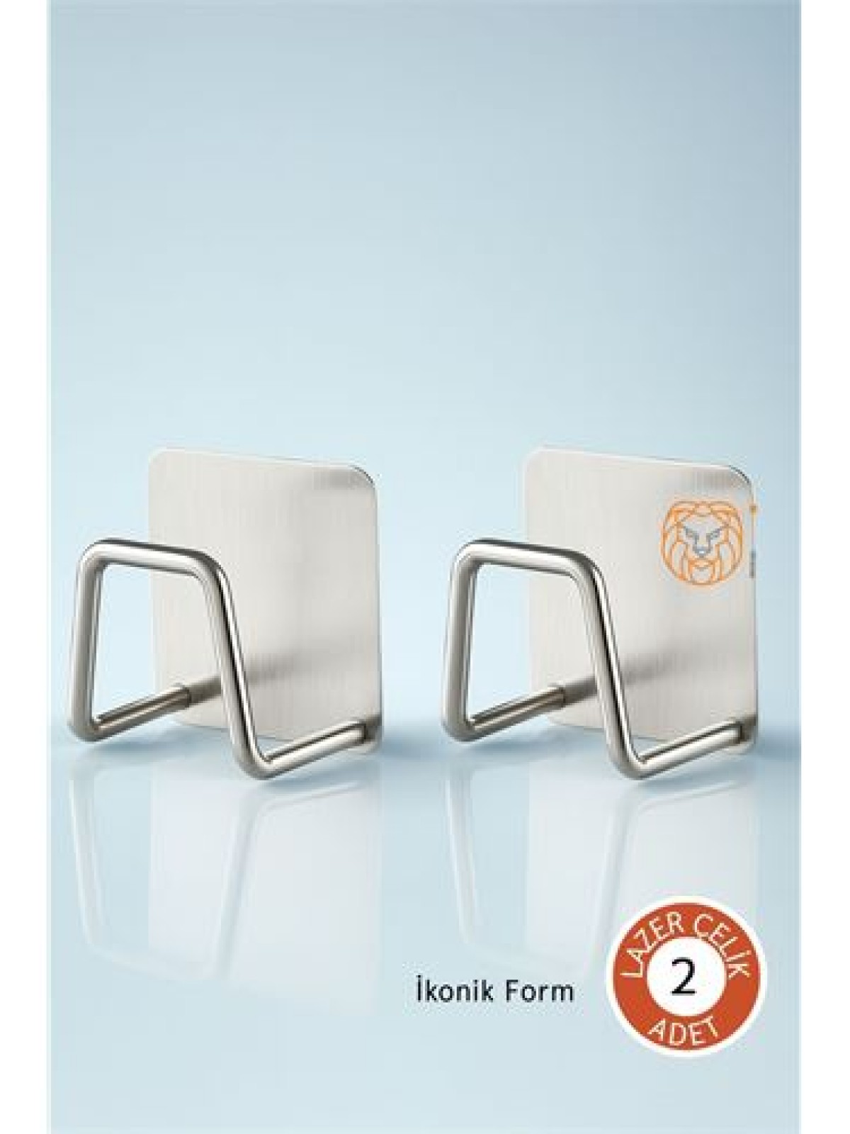 2'li Banyo ve Mutfak Askı Seti - SUS304 Çelik Ultra Güçlü Yapışkanlı Askı