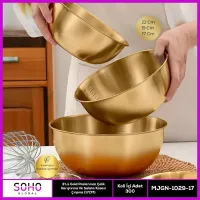 3lü Gold Paslanmaz Çelik Kase Seti 3lü Gold Paslanmaz Çelik Kase Seti