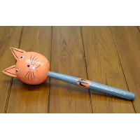 Ahşap Kedili Marakas Tekli Polos:28