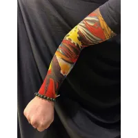 Çorap Dövme Giyilebilir Kol Bacak Dövmesi Likralı 2 Adet Model 25