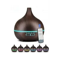 Hava Nemlendirici 7 Led Işıklı Aromatik Oda Kokusu 550 Ml Kahve Aroma Difüzörü Buhar Makinası