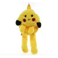 Peluş Işıklı Pikachu Sırt Çantası Alk3009 Peluş Işıklı Pikachu Sırt Çantası Alk3009