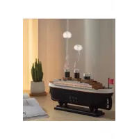 Titanic Gemi Hava Nemlendirici Işıklı Fonksiyonlu Buhar Makinesi Kumandalı