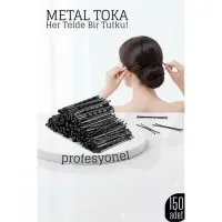 150’li Siyah Metal Tel Toka Seti – Profesyonel Saç Şekillendirme İçin