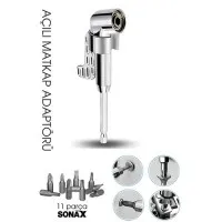 105° Açılı Matkap Adaptörü Seti – 1/4” Hex Şaftlı, 11 Parça Çok Fonksiyonlu Vidalama Uçları